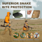 Snake Guard Chaps Waterproof Snake Chaps for Hunting Snake Bite Protection Gear Adjustable Size Snake Proof Gaiters Fit for Men & Women Anti-Snake Gaiters for Legs Cover From Ankle to Thigh
