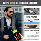 Carry On Backpack, Travel Laptop Backpack, Expandable 40-50L Large Luggage TSA Flight Approved Anti-Theft Laptop Bag, Sturdy 17 Inch TSA Friendly Water Resistant Business Bag for Men, Grey