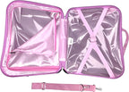 Fast Forward Hello Kitty 2-in-1 Kids 18" Suitcase & Ride-On Luggage - Lightweight Tow-Along Toddler Luggage with Wheels