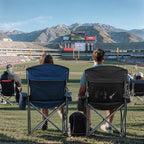 Overmont Oversized Folding Camping Chair - 450lbs Support with Padded Cushion Cooler Pockets - Heavy Duty Collapsible Chairs for Sports Garden Beach Fishing