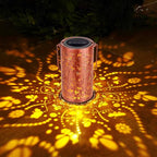 Homemory Bee Solar Lanterns Lights Outdoor Waterproof, Hollowed-Out Metal Decor Lantern, Gifts for Women, LED Solar Lights Metal Decoration Outside for Yard, Patio, Backyard, Porch, Lawn