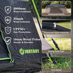 4/6/8 Person Instant Tent, Waterproof Pop Up Tents for Camping with Rainfly, 60 Seconds Easy Setup, Automatic Cabin Tent for Family Camping with Expandable Carry Bag & Upgraded Ventilation