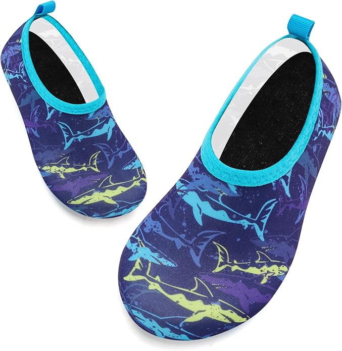 Deevike Kids Water Shoes Boys Grils Barefoot Quick Dry Aqua Socks Beach Shoes for Toddler Sports Swim Surf Outdoor Walking