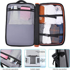 Laptop Backpack for Women, 50L Carry On Backpack Men, Expandable Flight Approved Water Resistant Luggage with 3 Packing Cubes & USB Port, Travel Backpack Fits 17.3 Inch Notebook