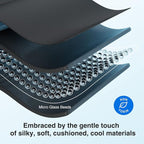 YFONG Weighted Sleep Mask, Women Men 3D Eye Mask Blocking Lights Sleeping Mask (4.2oz/120g), Pressure Relief Night Sleep Eye Mask with Adjustable Strap, Eye Cover Blindfold for Travel Nap Yoga, Purple