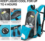 Hydration Pack Backpack, Lightweight Water Backpack with 2L Leakproof Hydration Bladder Daypack for Men Women,Running Hydration Vest for Outdoor Trail