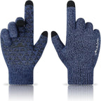 Achiou Winter Gloves, Glove for Men Women, Upgraded Touch Screen Texting Warm Running with Thermal Soft Knit Lining