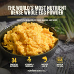 4 Cans, 70 Egg Equivalent per can - Nutrient Survival Vitamin Powdered Eggs Freeze Dried Prepper Supplies & Emergency Food Supply, 33 Essential Nutrients, Gluten Free, Shelf Stable Up to 25 Years