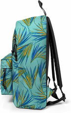 EASTPAK Out Of Office – 31L Backpack with Dual Compartments, 16” Laptop Sleeve, Security Pocket, Bottle Holder & Air Mesh Straps, Brize Palm Aqua