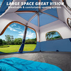 UNP 2/4/6/8 Person Tent, Portable Cabin Tent, Camping Tent 4-Person Easy Set Up, Waterproof with Top Rainfly for Outdoor Camping/Hiking