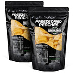 Survival Grocery Freeze Dried Peaches – All-Natural, No Added Sugar or Preservatives, Rich in Vitamin C & Fiber, Long Shelf Life, Healthy Snack for Yogurt, Smoothies, Baking & On-the-Go (12 oz./2 Bags)