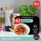 KJ Poultry Kosher Parve Ready Meals - Baked Ziti, MRE Meals Ready to Eat, Halal, (12 Pack) Prepared Entree Fully Cooked, Shelf Stable Microwave Dinner Travel, Military, Camping, Emergency Survival