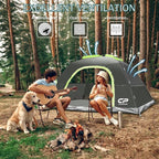 CAMPROS CP Tents for Camping 4 Person Tent Waterproof Windproof Double Layer Camping Tent, Easy Setup Dome Tent with Large Mesh Windows & Wider Door for Outdoor Camping & Hiking