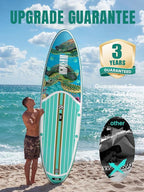 Niphean Inflatable Stand Up Paddle Board with SUP Accessories, Anti-Slip EVA Deck, 10’6’’ Inflatable Paddle Boards for Adults & Youth of All Skill Levels