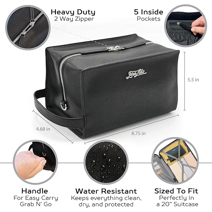 Convenience Kits International Women’s Super Premium 25 PC Travel Kit Featuring: Ensemble of Nexxus Travel-Size Hair Care and Body Products in Large Leather Toiletry Bag (824)