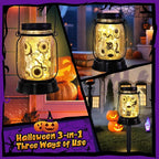 Halloween Decorations Halloween Decor Eyeballs Solar Lanterns Eyeball Decorations Outdoor Lights Solar Garden for Yard, Patio,Backyard,Porch Torches Light
