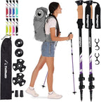 TrailBuddy Trekking Poles – Lightweight 7075 Aluminum Hiking Poles for Women, Men & Seniors – Collapsible Walking Sticks for Travel, Trails & Balance