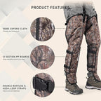 Snake Gaiter, Durable Snake Guard Gaiters for Hunting, Waterproof Snake Legging Chap for Men and Women,Snake Bite Protection Gaiter for Whole Leg with Adjustable Size