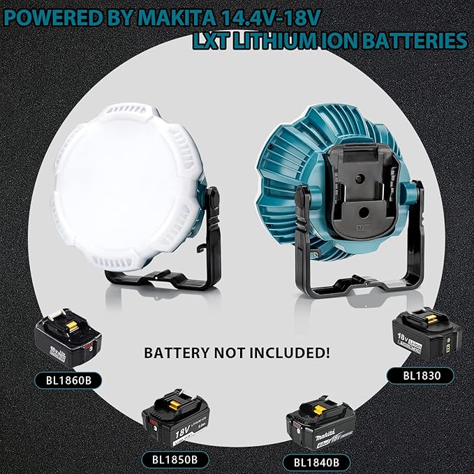 LED Camping Lantern for Makita 18v Li-ion Battery, 24W 2400LM LED Work Light Portable Tent Light Flashlight for Camping, Car Repairing, Hiking, Fishing, Hurricane, Emergency