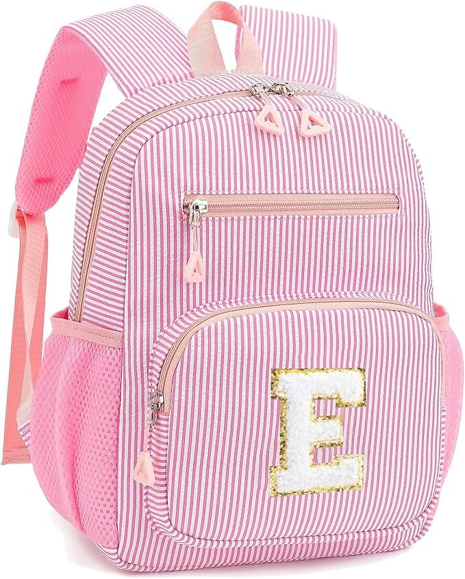 Mini Toddler Backpack for Girls 2-4, Cute Personalized Preschool Kindergarten Backpack for Kids Birthday Gifts (Pink E)