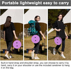 2025 Upgraded Portable Folding Stool, Collapsible Stools, 600lbs Max Weight, Lightweight But Sturdy, Telescoping Foldable Camping Stool for Outdoor Fishing Hiking Travel BBQ