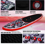 FunWater Inflatable Stand Up Paddle Board with Premium SUP Paddleboard Accessories, Anti-Slip EVA Deck, 11'/10'6'' Paddle Boards for Adults & Youth of All Skill Levels