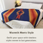 Chubbuck 100% Wool Blanket Camping (60" x 84") - Large Warm Blanket for Camping, Emergency, Outdoor Concerts and Home Use - Reversible, Fire Retardant, Soft and Warm Blankets for Winter (Sunset)