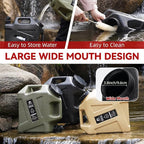 Camping Water Jug - 3.2 Gallan Water Container with Spigot | Portable Water Tank for Outdoor Hiking Picnic Supplies - Black