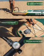 11'6×35" Super Wide Inflatable Stand Up Paddle Board, Ultra Stable SUP Board for Adults, 450lb Capacity with Shoulder Strap, 100L Backpack, Removable US Fin, Floating Paddle, Safety Leash