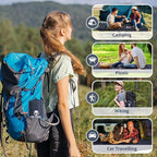 Sleeping Pad for Camping - 4” Thick Inflatable Camping Mat with Built-in Pump & Pillow, Ultralight Self Inflating Camping pad, Backpacking Sleeping Mat for Hiking, Tent, Traveling