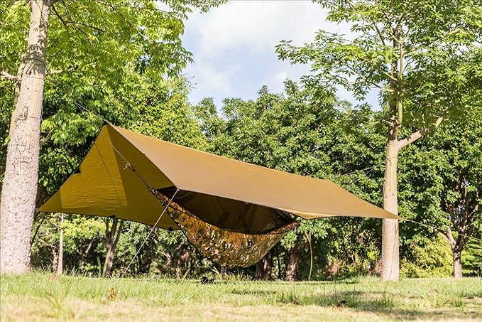 OneTigris Hideout Hammock Underquilt, Lightweight 4 Season Hammock Gear for Camping, Hiking, Backpacking, Travel, Beach, Backyard, Patio, Portable