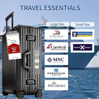 20 Pack Luggage Tags Travel Essentials & Cruise Essentials for NCL, Princess, Carnival, Royal Caribbean & Celebrity Cruise Ships by SEAVILIA