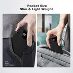 Power Bank 10000mAh Portable Charger with 4 Built-in Cables, Type-C in & Out Phone Charger, External Battery Charger Pack & Travel Essential for iPhone 16/15/14, Samsung, iPad, Android