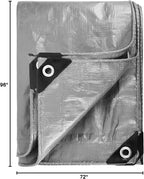 Heavy Duty 10 Mil Tarp Cover Waterproof UV Resistant Tarpaulin Used for Outdoor, Hunting, Camping, Backpacking, Canopy Tent, Ground Tarp, Cover Boat, Motorcycles, Roofs, Wood