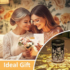 Butterfly Solar Lanterns Outdoor Waterproof, Metal Hanging Lantern for Yard, Patio, Backyard, Porch – Birthday Gifts for Women, Mom, Grandma, Butterfly Garden Decor for Lawn, Pathway, Landscape