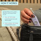 She’s Birdie 3.0 New Version – The Original Personal Safety Alarm for Women by Women–Loud Siren, Flash Light and Rechargeable Battery in a Variety of Colors (Cheetah)