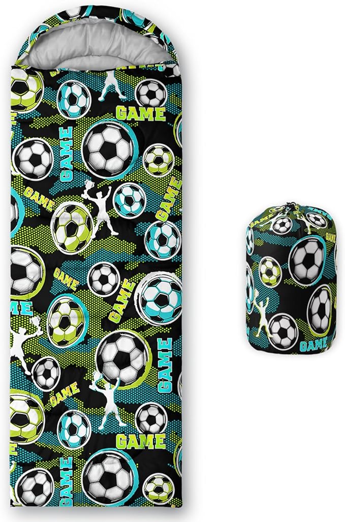 QOOMO Animals Camping Sleeping Bags,3 Season Warm & Cool Weather,Lightweight,Waterproof Sleeping Bags for Adults & Kids,Traveling,and Outdoors,Camping Gear Equipment