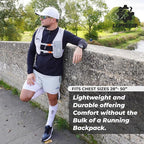 LUMEFIT Running Vest Phone Holder - Hydration Vest with Water Bottle- Reflective Vest for Men and Women- Running Hydration Vest Waterproof Phone Pouch