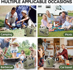 Camping Water Jug - 3.2 Gallan Water Container with Spigot | Portable Water Tank for Outdoor Hiking Picnic Supplies-Green