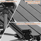 Opliy Portable Folding Camping Table for 2-4 Persons Aluminum Collapsible Table Lightweight with Carry Bag for Camping, Hiking, Picnics, BBQ, Beach Trips & Tailgating