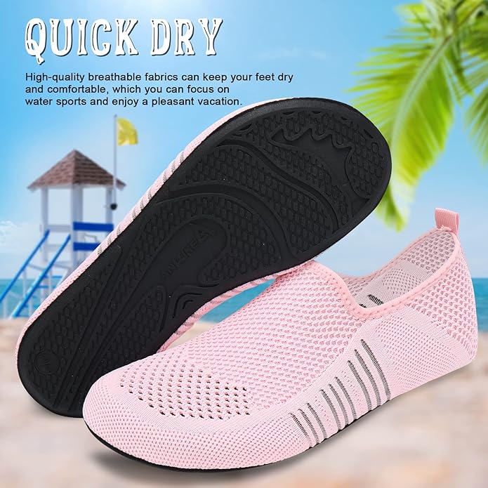 ANLUKE Womens Mens Water Shoes Barefoot Quick-Dry Aqua Socks for Beach Swim Surf Water Sport