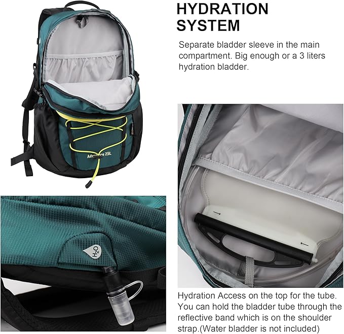 MOUNTAINTOP Hiking Backpack,25/30L Camping Backpack, Men Women Hiking Daypack Lightweight Travel Backpack for Climbing