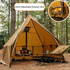 FIREHIKING Ultralight Titanium Stove Thickened TA1 Camping Tent Stove LANK Max Folding Portable Wood Burning Stove