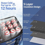 Maelstrom Collapsible Soft Cooler Bag, 24/30/60/75 Cans Beach Cooler, Ice Chest, Leakproof & Portable for Beach, Camping, Road Trips & Grocery Shopping