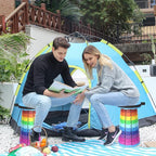 ALEVMOOM Portable Telescoping Collapsible Stool with Cushion & Bag, Retractable Folding Stool for Adults, Lightweight But Sturdy Capacity 440 lbs for Camping Fishing Hiking BBQ