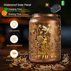 Sunflower Solar Lantern, Birthday Gifts for Women, Outdoor Waterproof LED Decorative Garden Lights for Lawn, Landscape, Patio, Porch Hanging Solar Lights for Ladies, Mom, Grandma