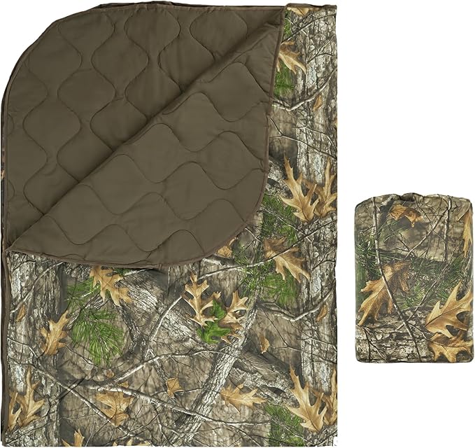 LOOGU Camo Blanket Waterproof Insulation Poncho Liner for Outdoor Camping, Hiking, Hunting, Survival, Backpacking, Picnicking