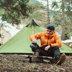 Night Cat Ultralight Tent 1 Person for Professional Backpacker Hiker 2 LBS Only Lanshan Backpacking Bivvy Ground Tent Heavy Rain Waterproof Trekking Pole Not Included