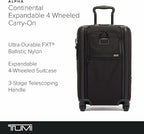 TUMI - Alpha International Expandable 4 Wheeled Carry-On - Rolling Carry On Suitcase for Domestic & International Travel - Black