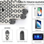 Achiou Winter Gloves, Glove for Men Women, Upgraded Touch Screen Texting Warm Running with Thermal Soft Knit Lining